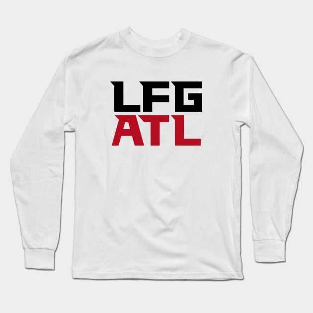 LFG ATL - White Long Sleeve T-Shirt by KFig21